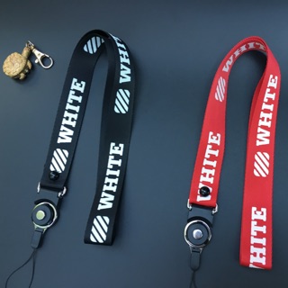 Dây đeo thẻ Keychain Lanyard OFF WHITE