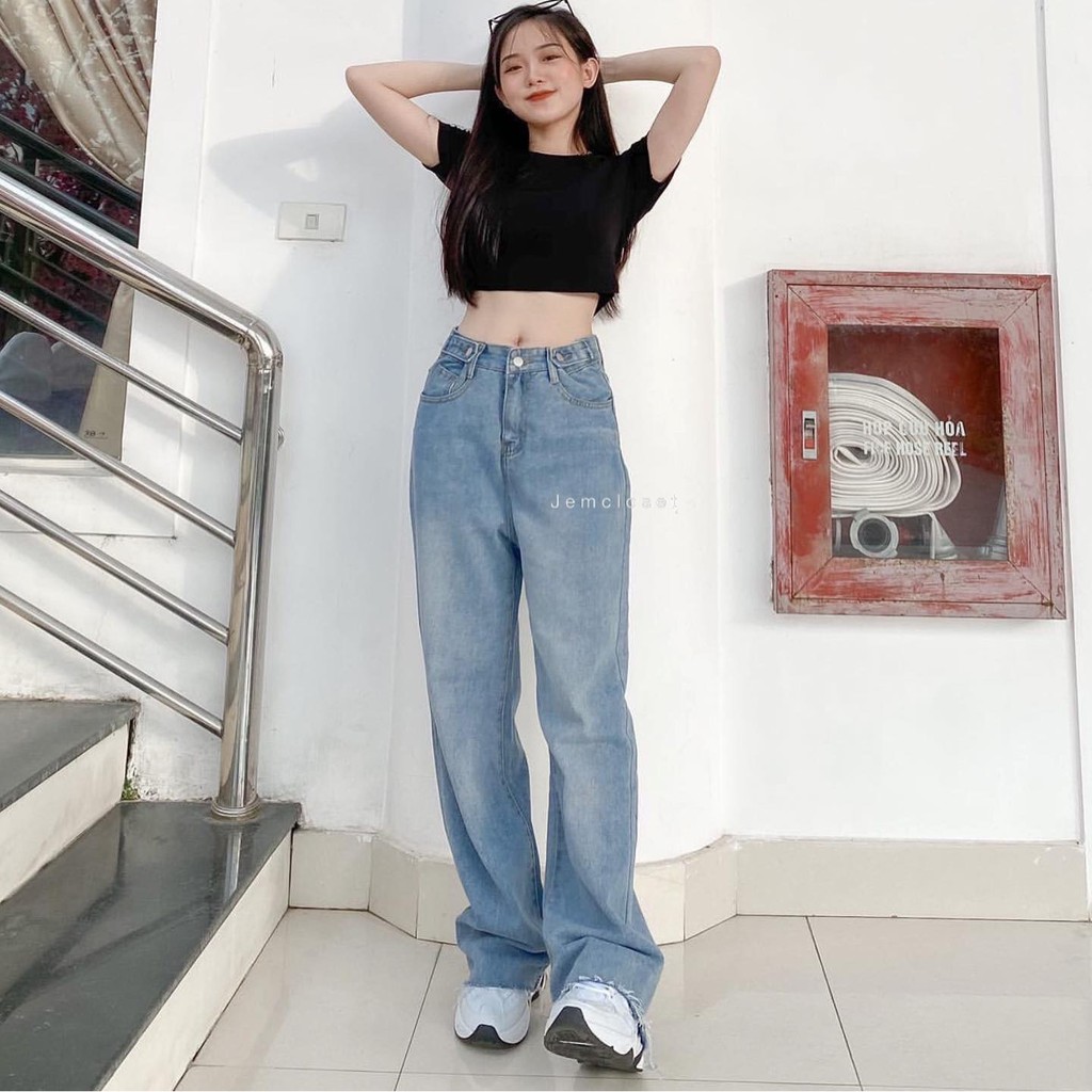 Quần jean nữ suông ống rộng BENZ - 2202 | BigBuy360 - bigbuy360.vn