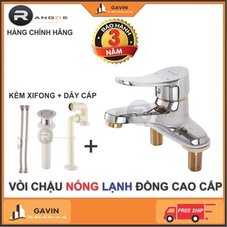 Bộ vòi chậu lavabo rangos rg-02v