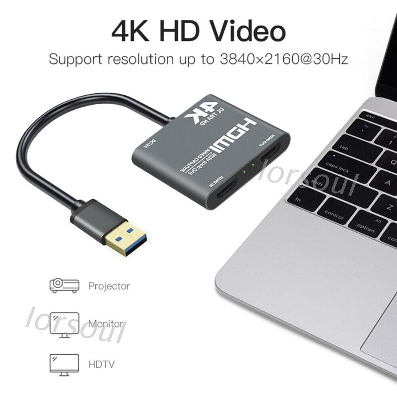 Thẻ ghi hình 4K USB3.0 phát vòng lặp 1080P 60fps tương thích với HDMI