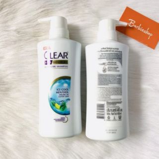 Dầu gội clear bạc hà 400ml-480ml thái lan
