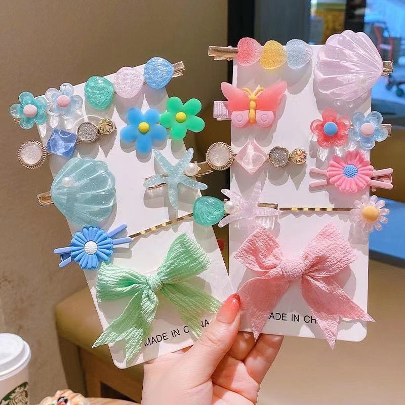 Kẹp Tóc Nơ Cỡ Nhỏ Không Gây Đau Kiểu Hàn Quốc Dễ Thương Cho Bé Gái