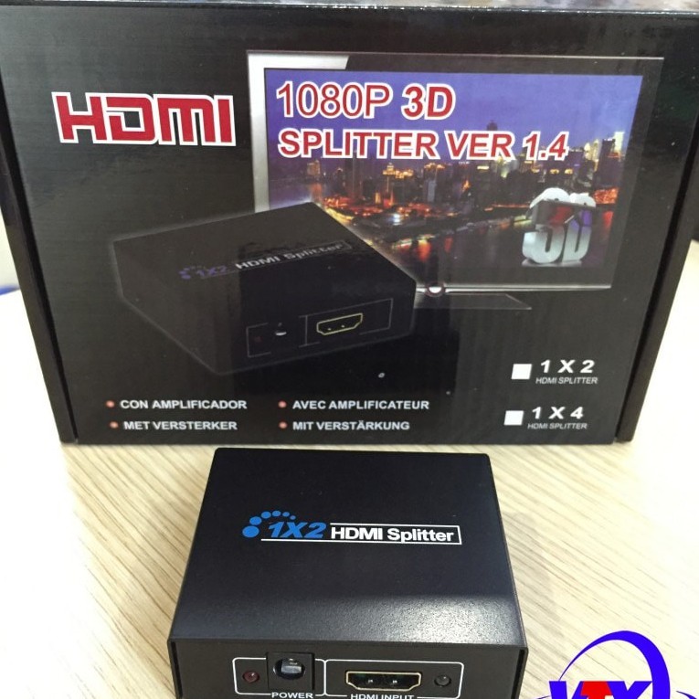 Bộ chia HDMI 1 ra 2 - Bộ chia HDMI 1 ra 4 - Bộ Chia HDMI từ 1 công ra 2-4 cổng - Chia HDMI