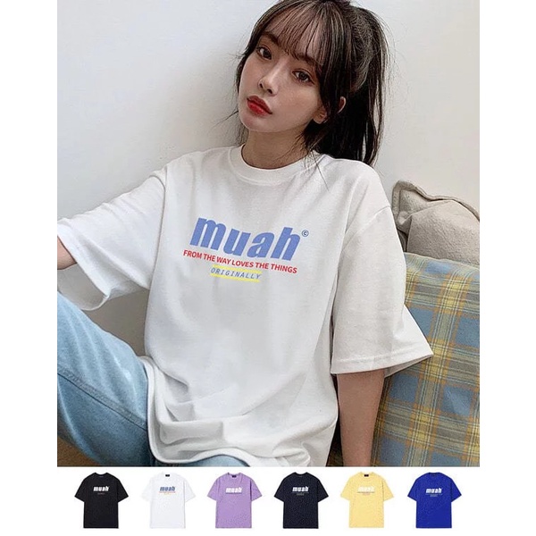 Hàng xuất xịn - Áo thun free size nữ Mu4hMu4h xuất hàn