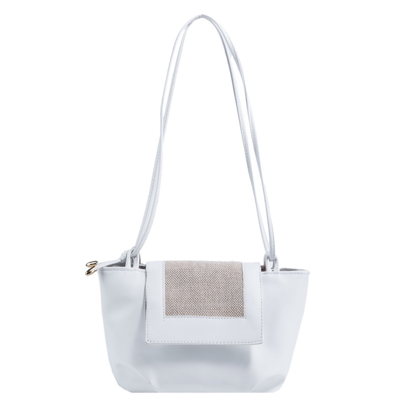 Túi Cói Đeo Vai Màu Sắc Tương Phản Thiết Kế Đơn Giản Thời Trang Cho Nữ