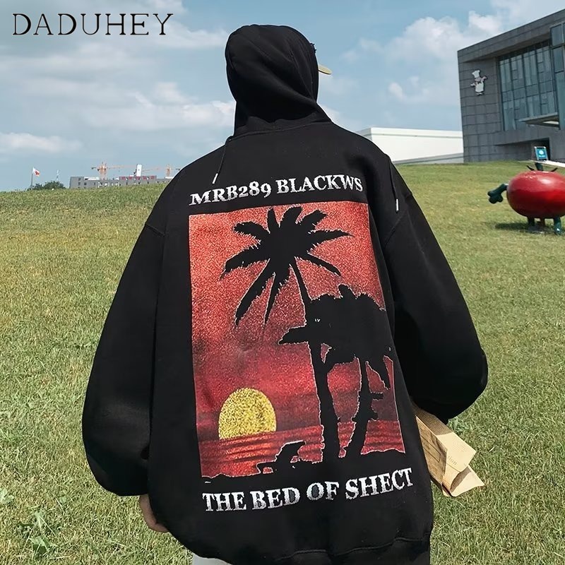 DaDuHey European and American Letters Printed All-Matching Long-Sleeved T-shirt Men's Autumn Thin High Street Fashionable Ins round Neck Bottoming Shirt