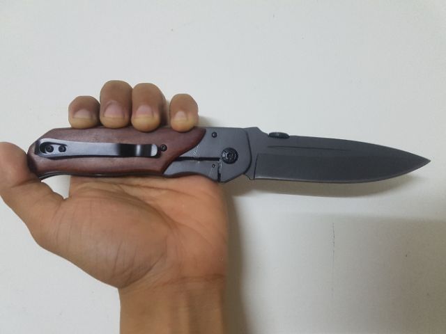 Dao phượt gấp gọn cao cấp, có chốt an toàn chống gập giá rẻ HUTI KNIFE Browning DA30