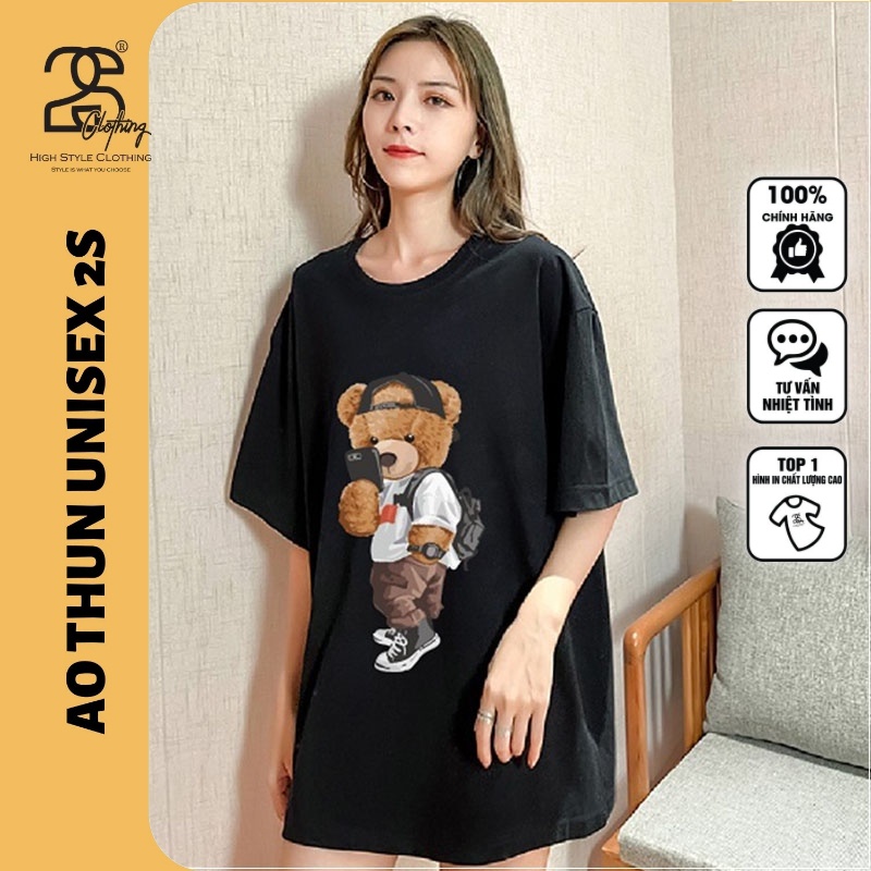 Áo Thun Unisex 2S Clothing - DK69 Form Rộng Tay Lỡ, Áo Phông Nam Nữ Freesize