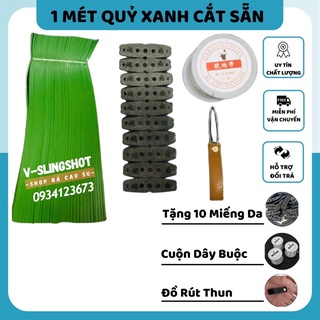 [Giá Rẻ] 1 Mét Dây Thun Quỷ Xanh ( Thun 0.65mm 0.75mm ) Cắt Sẵn Theo Yêu Cầu NCS Precise
