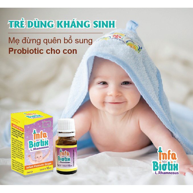 Men vi sinh Infabiotix ✅ Hàng Chính Hãng 100% - Giảm biếng ăn, tiêu hóa kém, rối loạn tiêu hóa, tăng sức đề kháng (Lọ 7m