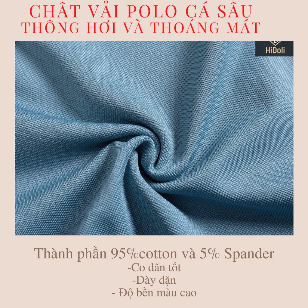 Áo thun nam cổ bẻ, áo polo nam chất liệu vải cá sấu Cotton mềm mịn chuẩn form DAJITO