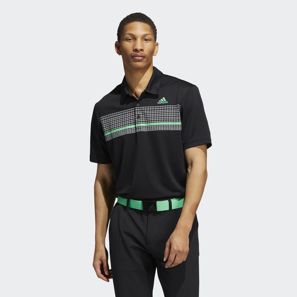 Áo Polo adidas GOLF Nam Primegreen Check Polo Shirt Màu đen H50823