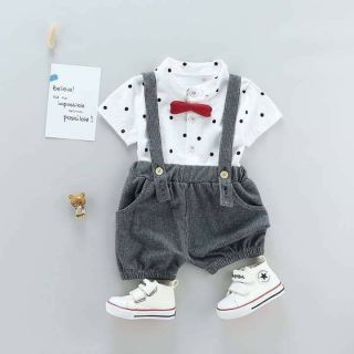 [LOẠI 1] Set Yếm Công Tử kèm áo và nơ cổ (6-16kg)