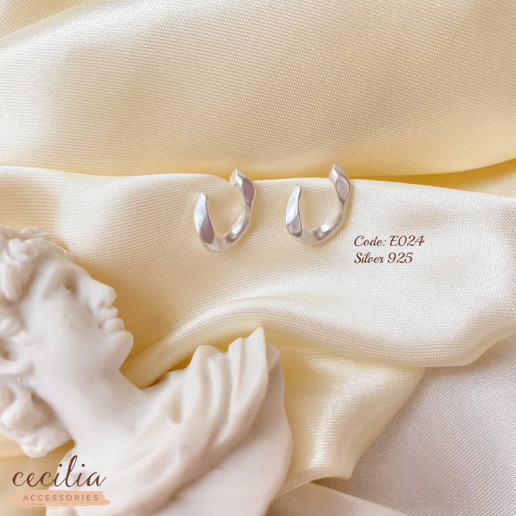 Khuyên tai bông tai nhỏ đơn giản hình móc E014 E024