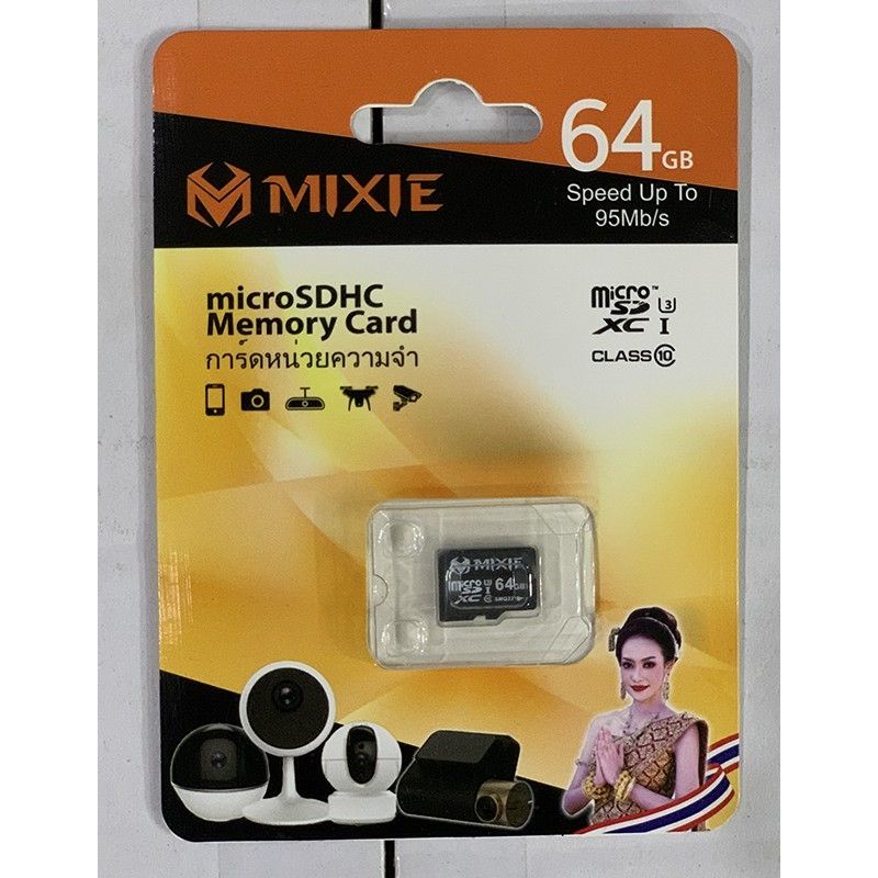 Thẻ nhớ Mixie 64GB U3 Micro TF 95Mb/s