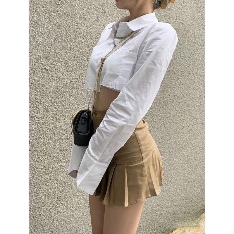 Bộ Áo Sơ Mi + Chân Váy Ôm Dáng Quyến Rũ Dành Cho Nữ