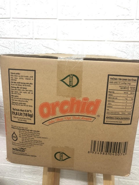 DẦU ĂN ORCHID - DẦU THỰC VẬT TINH LUYỆN 19.8L - 18kg
