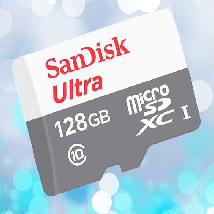 Thẻ nhớ San Disk MicroSD Ultra 128GB Hàng chính hãng thẻ nhớ thông minh full HD nét căng