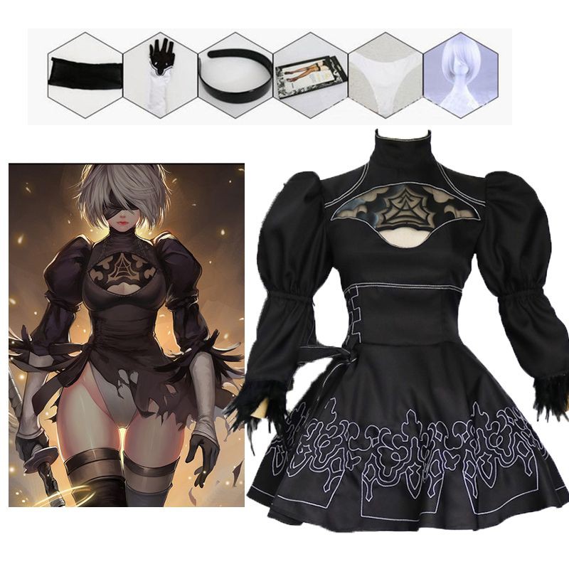 Bộ Đồ Hóa Trang Nier Automata 2b Yorha No.2