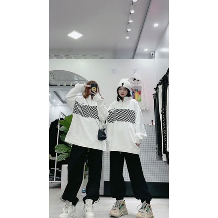 Áo khoá cổ in caro TTA