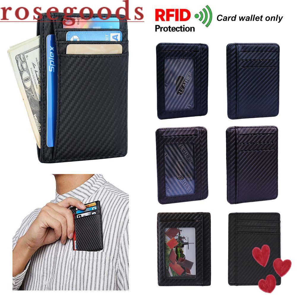 Ví Da Pu Sợi Cacbon Siêu Mỏng Đựng Tiền Xu Tiện Dụng