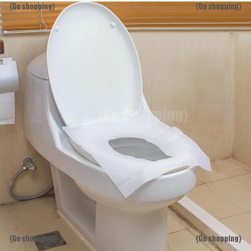 Set 10 tấm giấy lót bệ ngồi toilet dùng một lần tiện dụng