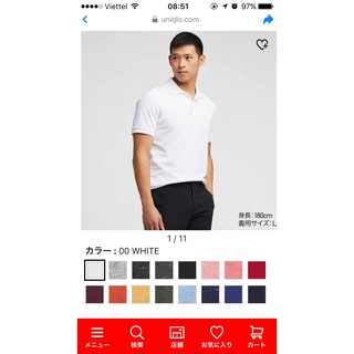 ÁO POLO NAM UNIQLO CỔ BẺ