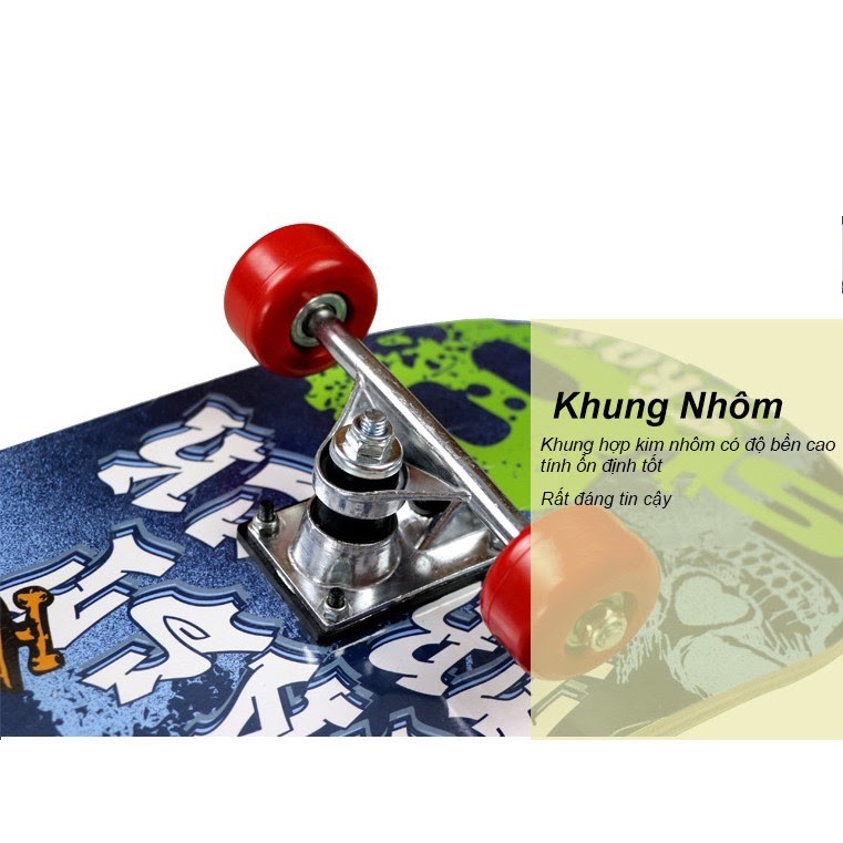 Bộ ván trượt mặt nhám + Bộ bảo hộ + Balo túi rút