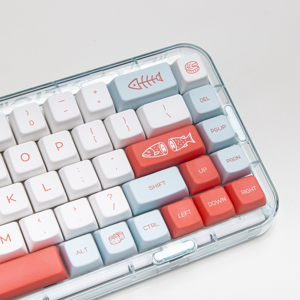 135 Phím Salmon Keycap MDA Cấu hình PBT Dye Sub Bàn phím cơ học Keycap