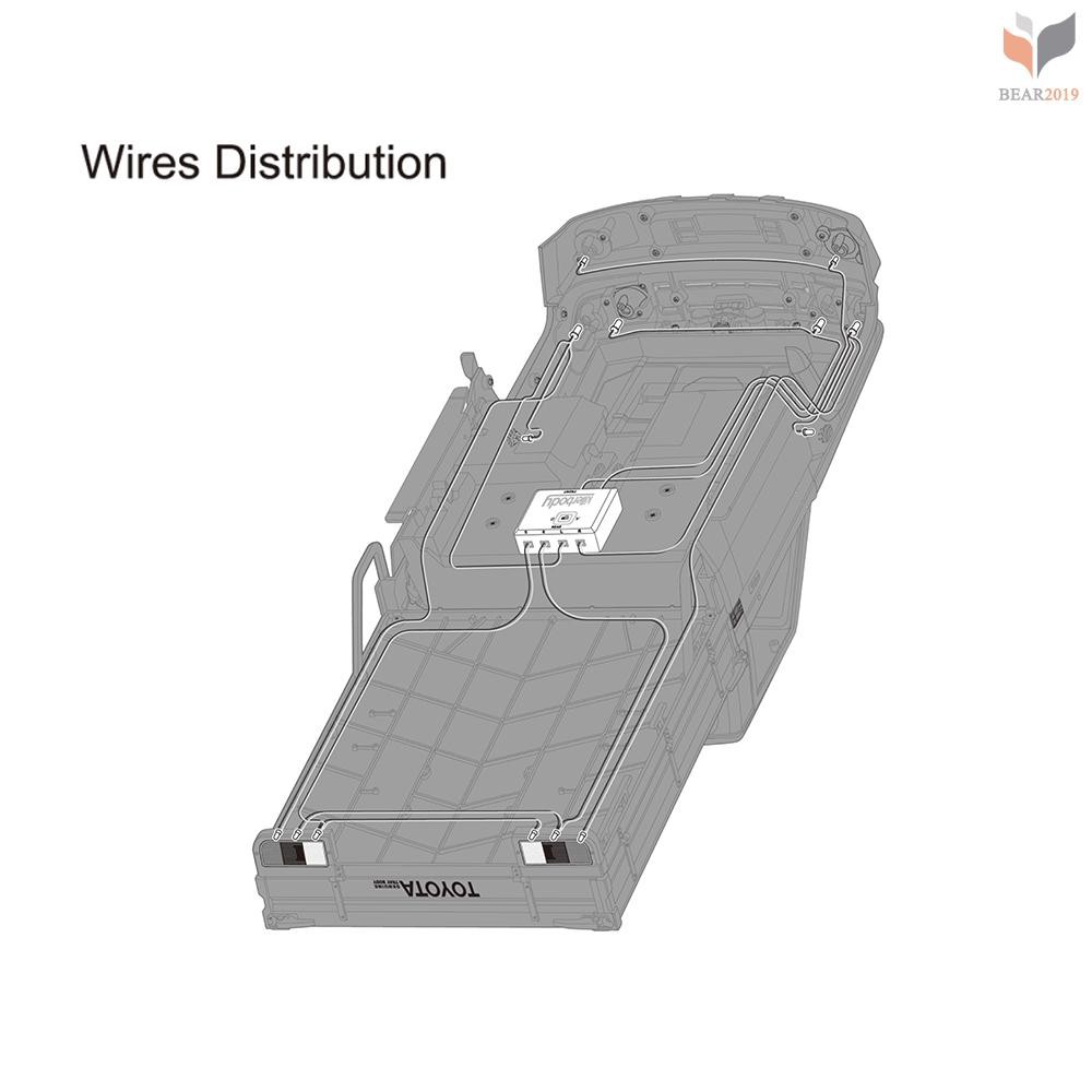 Bộ 14 Đèn Led Ánh Sáng Trắng/Vàng Kb48601 1/10 Toyota Land Cruiser Rc