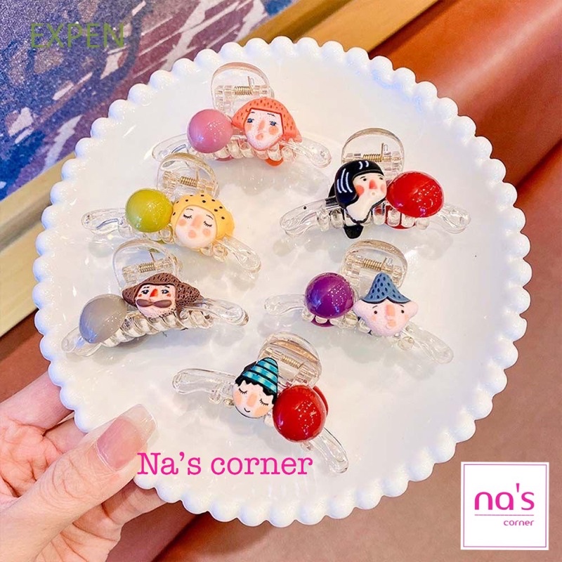 Kẹp gấp gắp tóc kẹp càng cua 8 răng ngộ nghĩnh