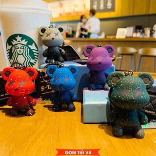 Móc khóa gấu Hàn Quốc, móc treo chìa khoá xe máy, móc treo trên balo, móc khoá dễ thương - BEAR-KEY-002