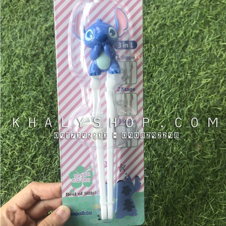 Đũa tập ăn nhựa 3D Disney hình các nhân vật Disney cho trẻ em bé trai và bé gái