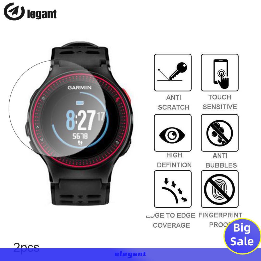 Set 2 Kính Cường Lực Cao Cấp Bảo Vệ Màn Hình Cho Đồng Hồ Garmin Forerunner 245