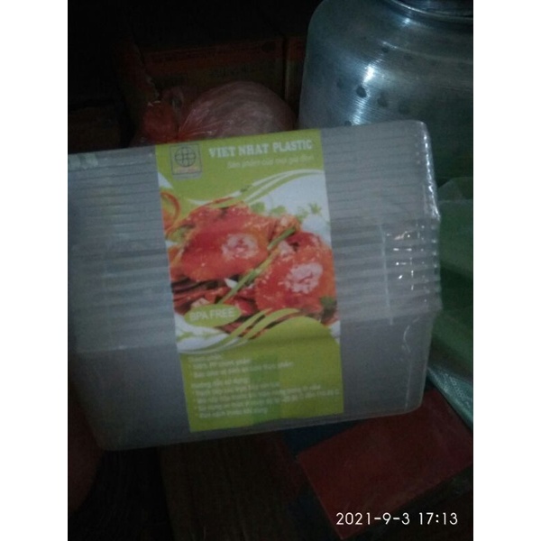 10 hộp đựng thực phẩm Việt Nhật 500ml, 750ml và 1000ml có nắp đậy