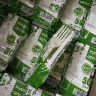 Combo 50 chiếc, 100 chiếc dĩa nhựa trắng dùng 1 lần giá rẻ, an toàn sử dụng