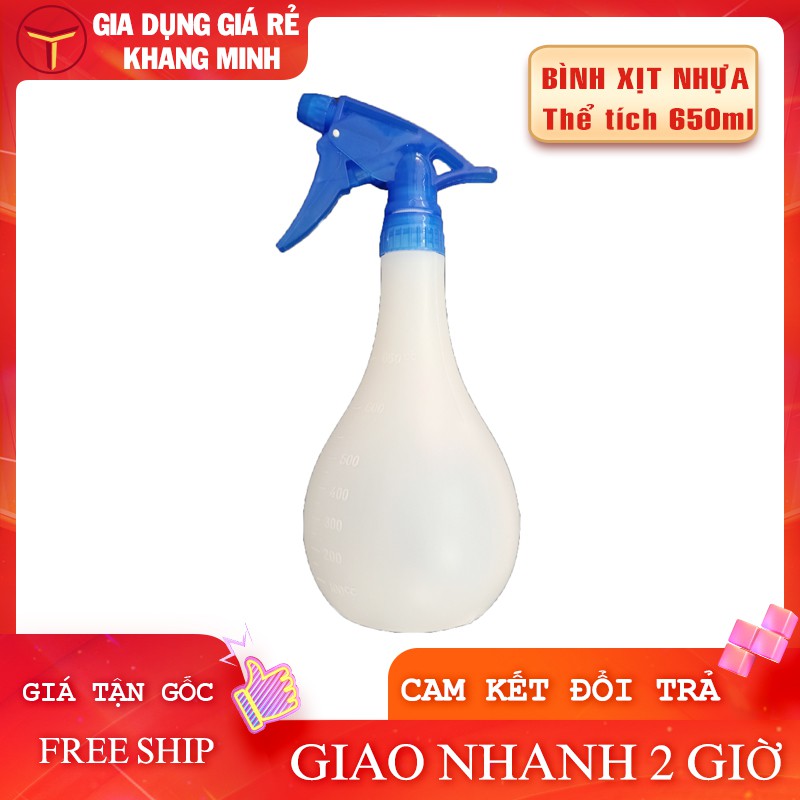 Bình Xịt Nước Phun Sương Tưới Cây, Đựng Cồn Xịt Khuẩn 650ml