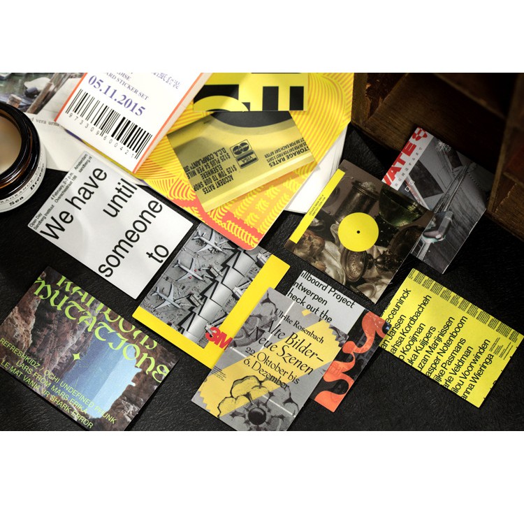 Set 60 miếng hình dán trang trí  Rainbow Paradise card sticker set