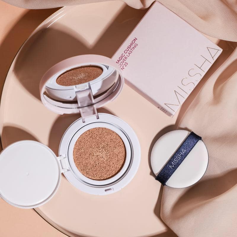 Phấn Nước Che Phủ Tốt, Lâu Trôi Missha Magic Cushion Cover Lasting SPF50+/PA+++ 15g ( hồng )