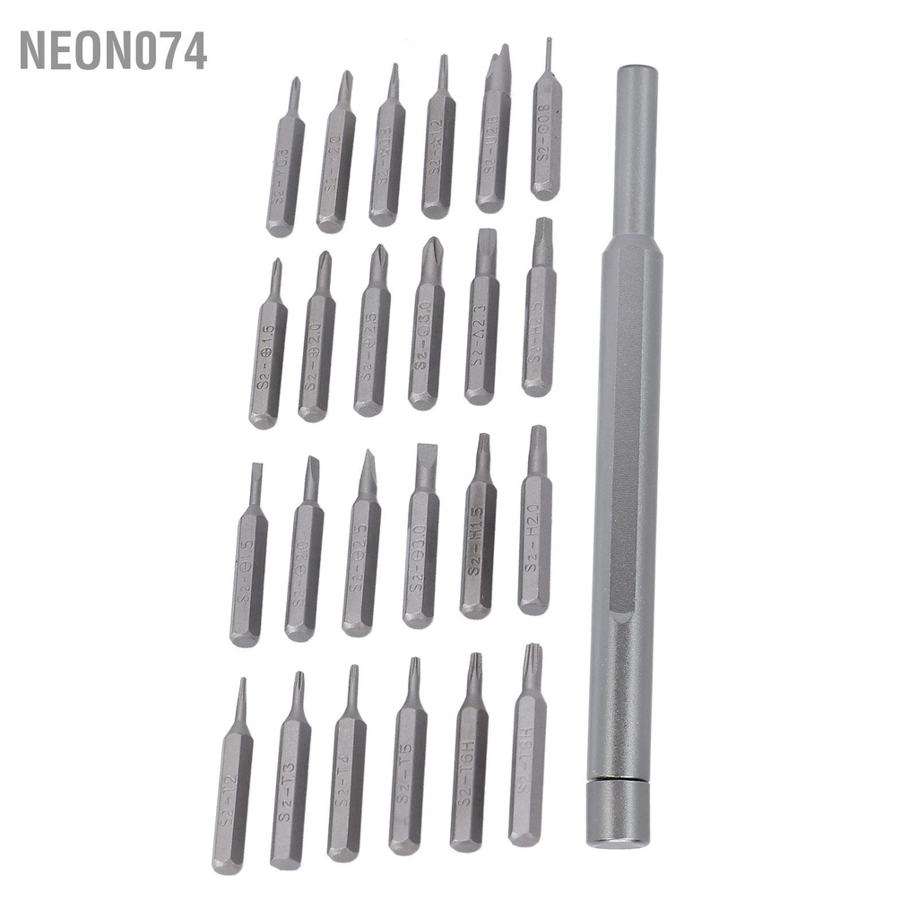 Neon074 Đa chức năng 24 trong 1 Đồng hồ điện thoại vặn vít Sửa chữa tuốc nơ Hộp dụng cụ sửa tại nhà