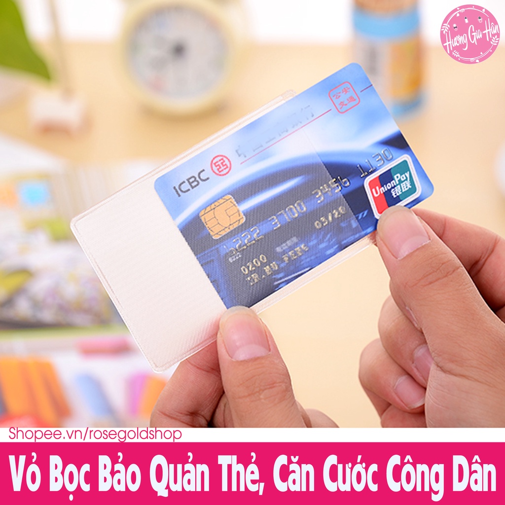 Vỏ Bọc Bảo Quản Thẻ Căn Cước Công Dân, Thẻ Atm, Thẻ Sinh Viên, Thẻ Tín Dụng