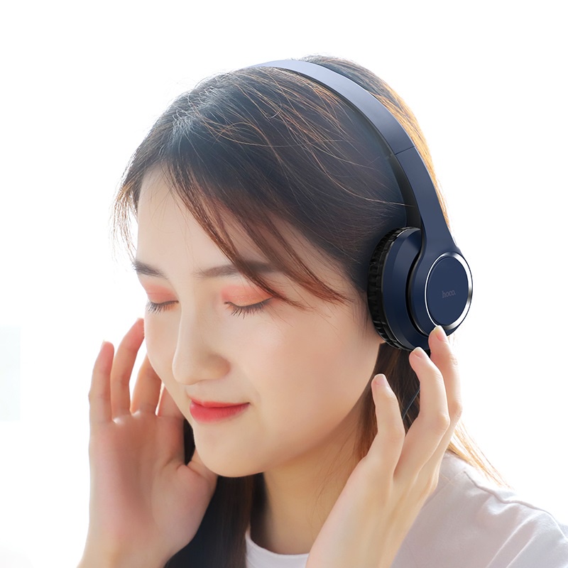 Tai Nghe Chụp Tai Bluetooth Không Dây Hoco W28 - Có Mic, Âm Thanh Trung Thực, Pin 250mAh Nghe Nhạc 10 Giờ