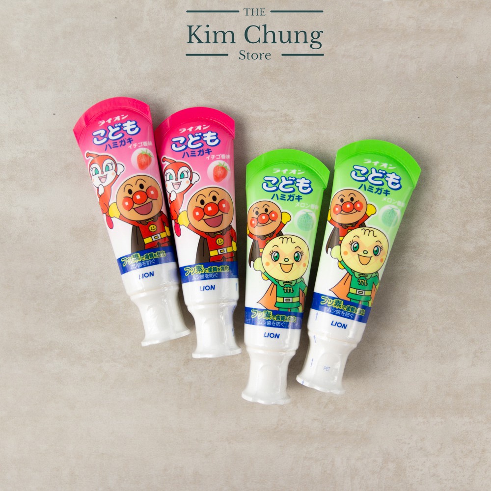 Kem đánh răng cho bé Lion hàng Nhật (thơm, không cay)