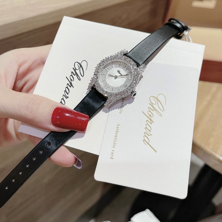 Đồng hồ nữ LS13, Đồng hồ mặt tròn thời trang Chopard Siêu Cấp, Fullbox kính chống xước