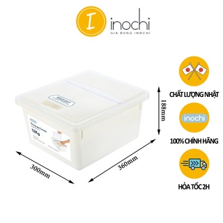Thùng gạo Sendai Inochi làm từ nhựa nguyên sinh an toàn đựng tới 12 kg gạo có nắp chống ấm