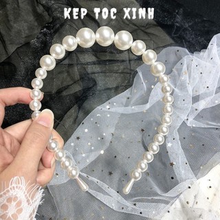 Bờm tóc đính hạt, Cài tóc hạt ngọc xinh xắn cho nữ