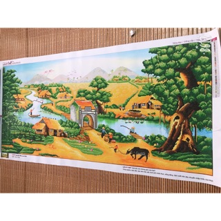 Tranh đính đá thành phẩm chưa khung 160x70 cm