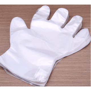 Hộp 100 chiếc găng tay nilon dùng 1 lần