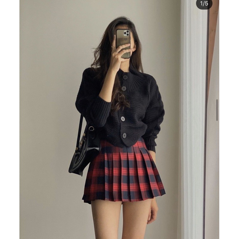 [Ảnh thật/Video]Chân váy tenis trơn/kẻ hàng Quảng Châu chân váy xếp li phong cách nữ sinh Hàn Quốc | BigBuy360 - bigbuy360.vn