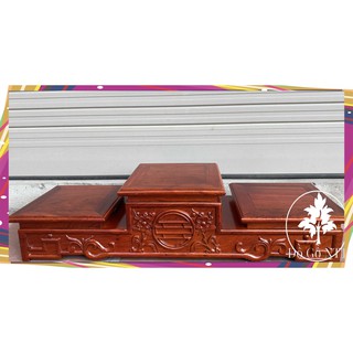 Tam sơn thờ-tam cấp để bát hương-gỗ hương cao cấp(loài đục nền)6 kích thước mặt  12 14,16,18,20,22,25